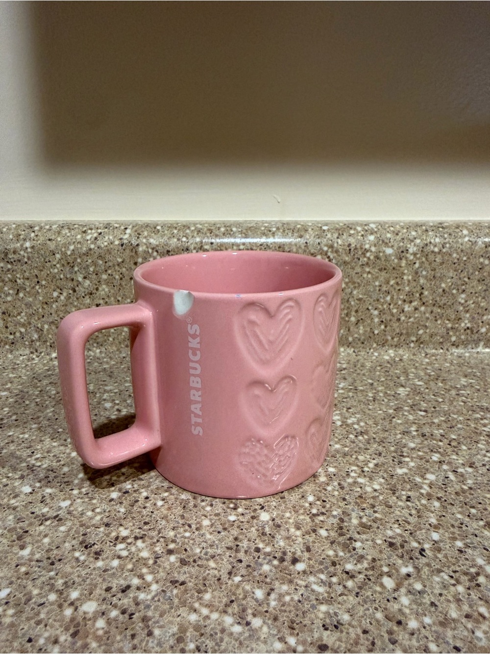 Starbucks Valentine’s Day Embossed Hearts Ceramic Mug